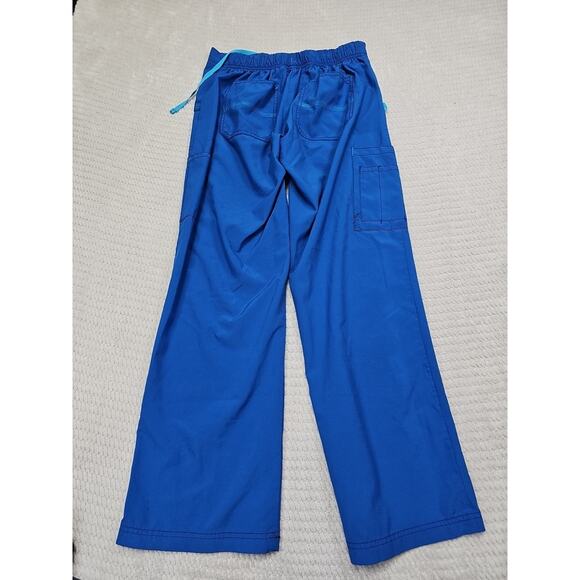 Carhartt Force Scrub Pants Womens Small Petite Blue Cargo Pocket Performance - Picture 5 of 10